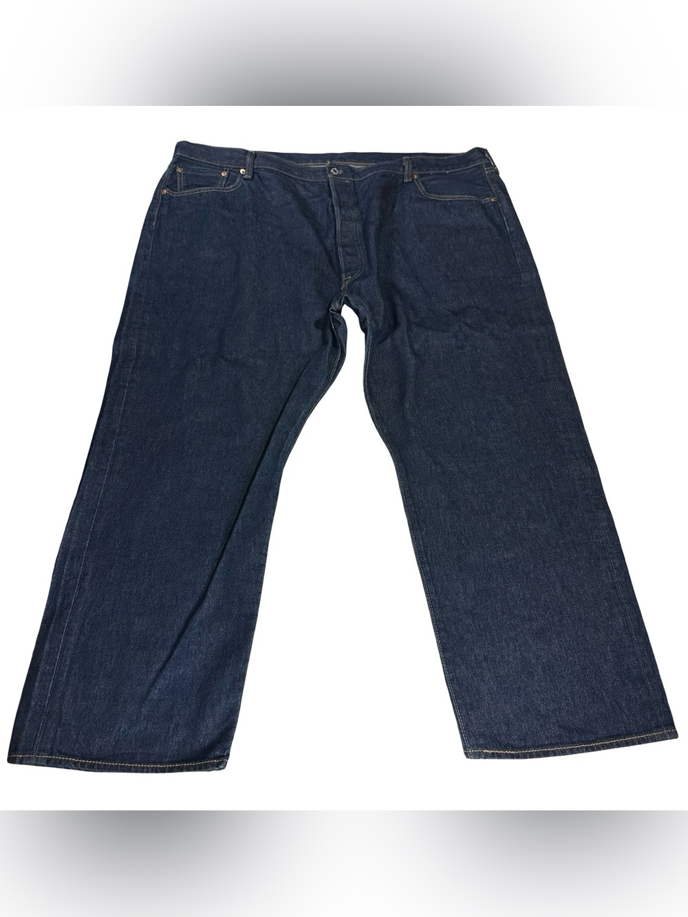 Levis 501XX Blue Jeans Sz 50x30 Dark Indigo Wash Straight Leg Button Fly Mexico